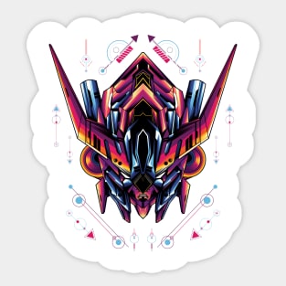 Gundam Barbatos sacred geometry Sticker